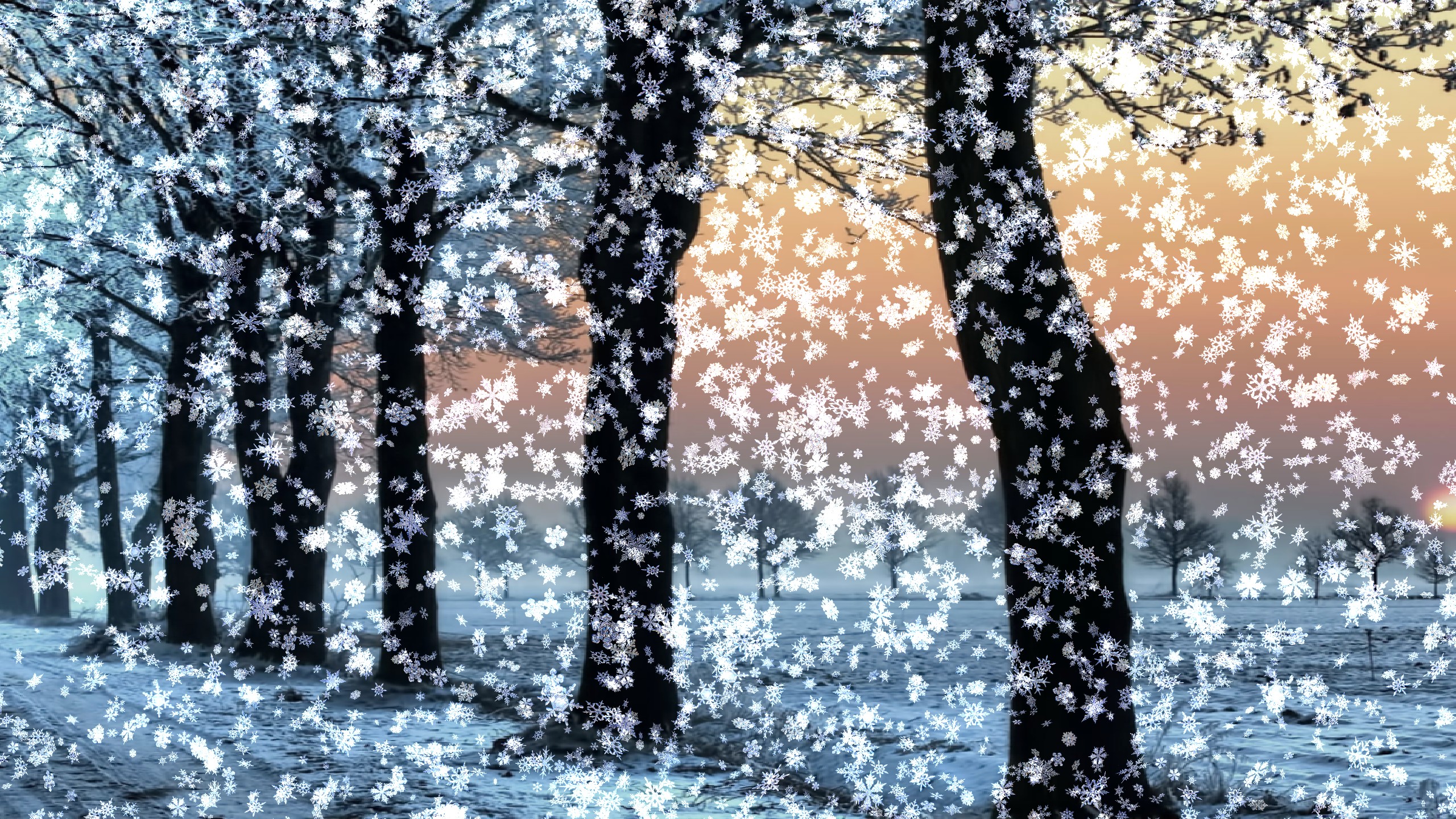 Snowy Desktop 3D